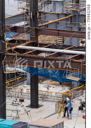 鉄骨建て入れ計測 工事監理者検査 鉄骨建て入れ計測 工事監理者検査 70983268