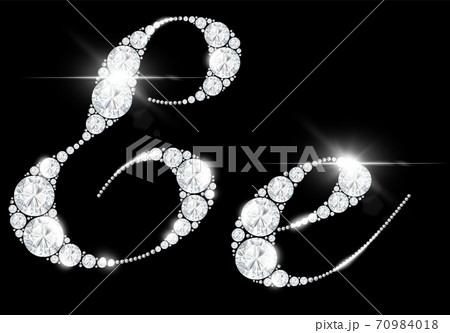 diamond letters from rock crystal alphabet 70984018