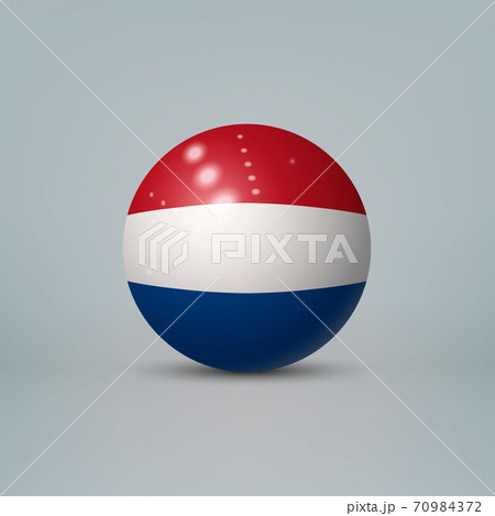 3d realistic glossy plastic ball or sphere with...のイラスト素材 [70984372 ...