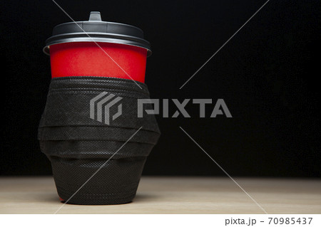 image of cup mask dark background  70985437