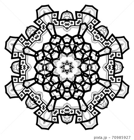 Flower Mandala. Vintage decorative elements. 70985927