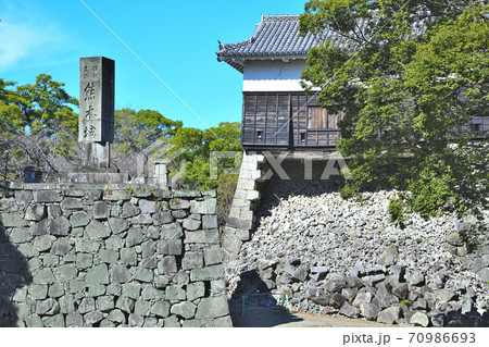 熊本市　復旧進む熊本城 70986693