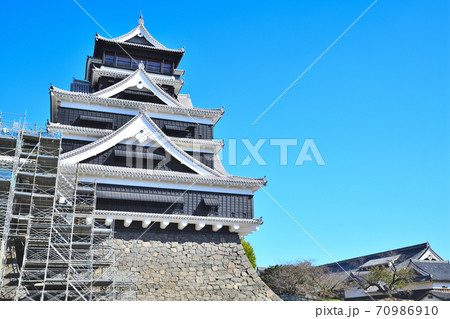 熊本市 復旧進む熊本城 熊本市 復旧進む熊本城 70986910