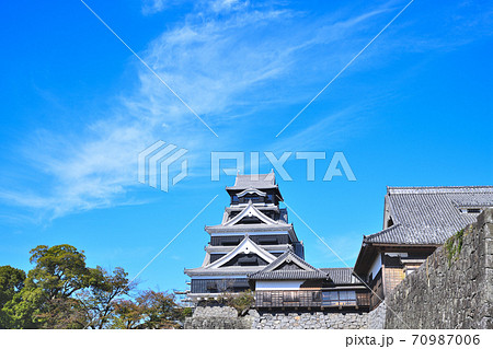 熊本市 復旧進む熊本城 熊本市 復旧進む熊本城 70987006