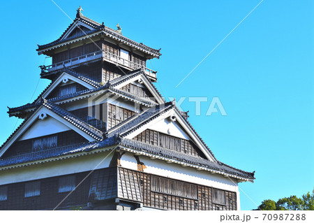 熊本市 復旧進む熊本城 宇土櫓 熊本市 復旧進む熊本城 宇土櫓 70987288