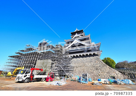 熊本市　復旧進む熊本城 70987335