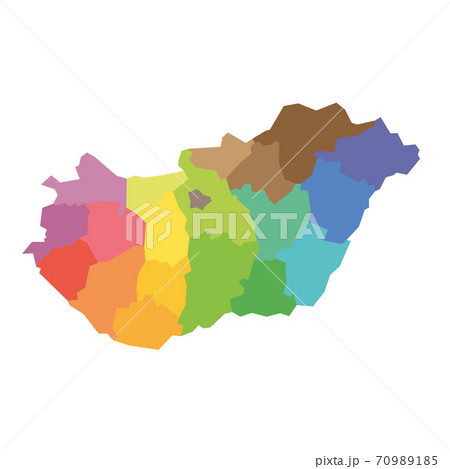 Hungary - map of counties 70989185