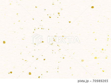 金箔と白い和紙テクスチャ背景素材のイラスト素材