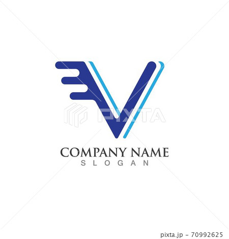 V Letter Logo Template vector V Letter Logo Template vector 70992625