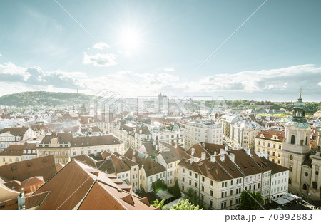 roofs in Prague Old Town Square, the Czech Republic 70992883