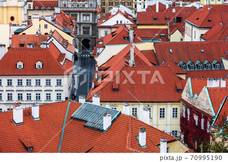 tile roofs of the old city. Prague tile roofs of the old city. Prague 70995190