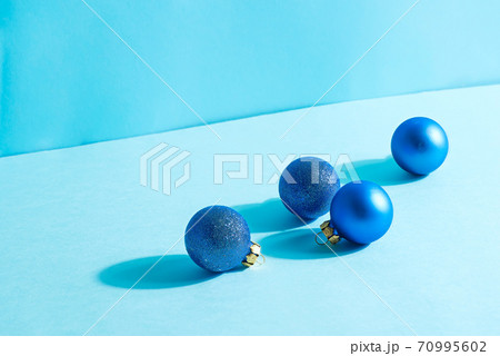 Christmas decorative background in blue colors. Christmas decorative background in blue colors. 70995602