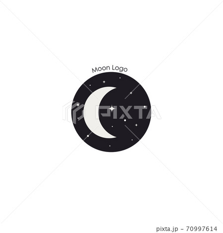 Moon Logo Design Creative Moon Logo Night のイラスト素材