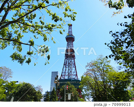 札幌大通公園とテレビ塔(北海道) 札幌大通公園とテレビ塔(北海道) 70999013