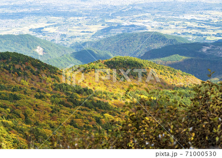 磐梯吾妻スカイラインの風景　俯瞰　福島県福島市 71000530