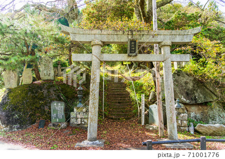 新殿神社の鳥居　福島県二本松市 71001776