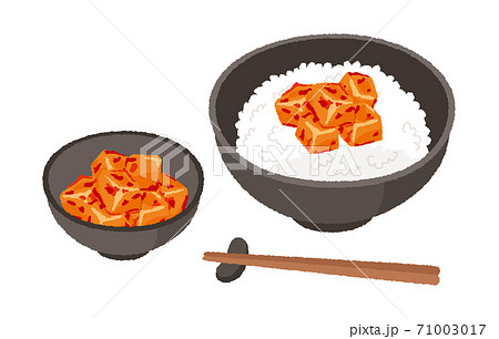 カクテキとカクテキごはんのイラスト 71003017