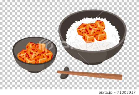 カクテキとカクテキごはんのイラスト 71003017