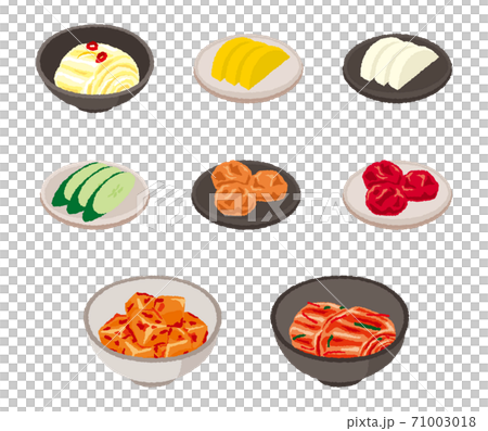 漬物セットのイラスト 71003018