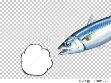 鯖 D手描き（吹き出し） 71005272