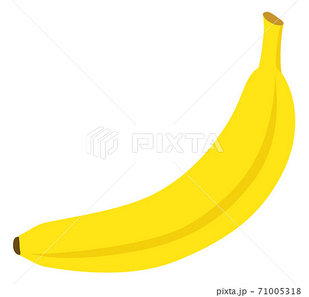 バナナのイラスト フレッシュ 果物のイラスト素材