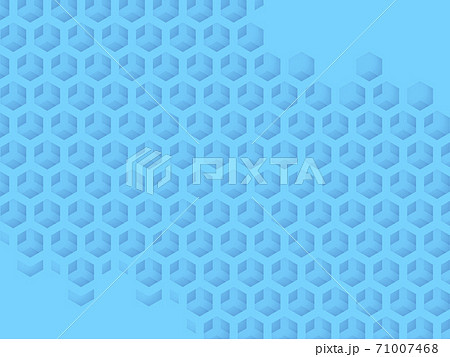 背景素材---ペーパークラフト　メタリック　ハニカム構造　アブストラクト　 71007468