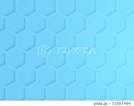背景素材---ペーパークラフト　メタリック　ハニカム構造　アブストラクト　 71007494