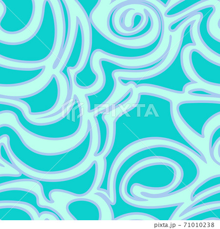 Seamless turquoise pattern for decoration of fabric or wrapping paper. Simple turquoise color pattern for background. 71010238
