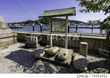 住吉神社 力石 広島県尾道市の写真素材 [71011412] - PIXTA