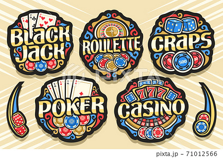 Vector set of Gambling Logos 71012566
