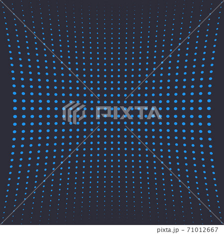 halftone vector background with blue dots on dark halftone vector background with blue dots on dark 71012667