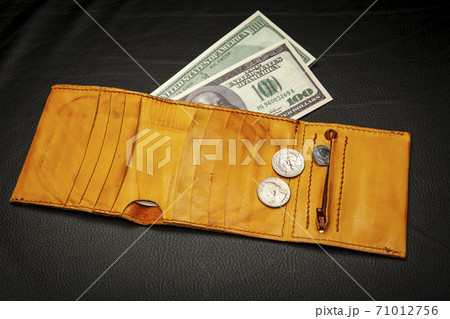 image of leather purse money image of leather purse money 71012756