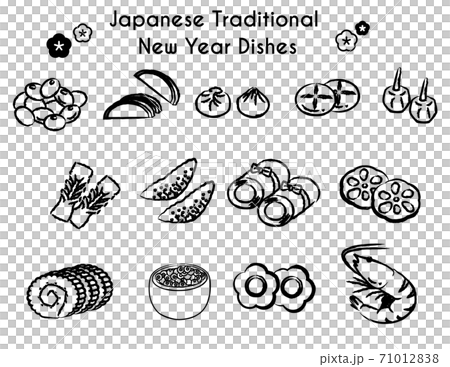 正月　おせち　アイコンセット 71012838