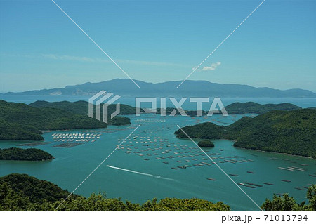 日生湾と牡蠣筏 日生湾と牡蠣筏 71013794