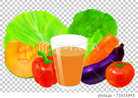 野菜ジュースのイラスト素材
