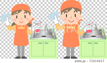 cleaning kitchen clip art