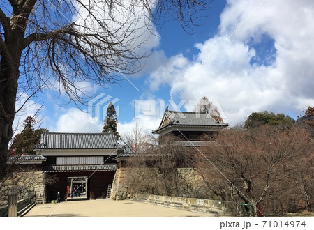 観光地 長野県上田市 上田城 スマホ写真 の写真素材