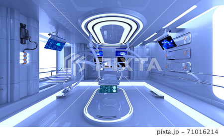 未来的建物のイラスト素材