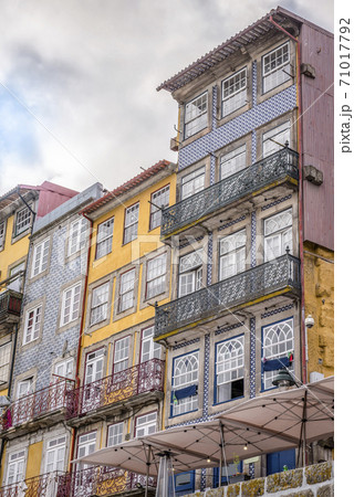 Houses on the street of Porto, Portugal Houses on the street of Porto, Portugal 71017792