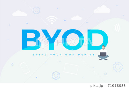 Bring Your Own Device with BYOD abbreviation 71018083