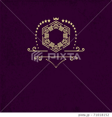 Frame or monogram. Retro Logos Design Templates. Business sign for club, cafe, restaurant, heraldic, jewelry, fashion. 71018152