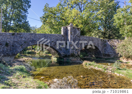 The historical bridge Billin from Nevy Sur Seilly Jura 71019861