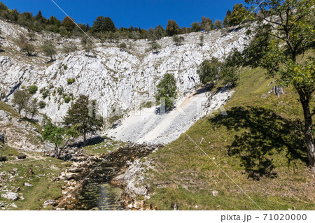 The sources of the Saine from Jura, France 71020000