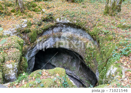 The karstic trail of Malrochers from Jura, France The karstic trail of Malrochers from Jura, France 71021546