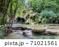 Jura Tufs waterfall, with its spectacle limestone sculptures 71021561