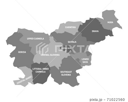 Slovenia - map of statistical regions Slovenia - map of statistical regions 71022560