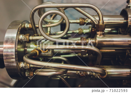 section model of a historic jet engine. 71022593