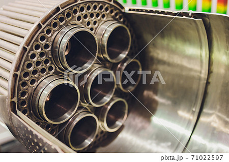 section model of a historic jet engine. 71022597