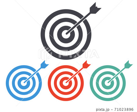 Target icon set - simple flat design isolated on white background, vector. Target icon set - simple flat design isolated on white background, vector. 71023896