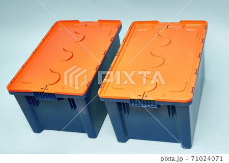 Plastic storage boxes. Boxes for the delivery of products. Orderly storage. 71024071